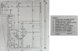 Prodaja stana - Podsused - 48,53 m2 trosoban na 3. katu, Zagreb, Stan