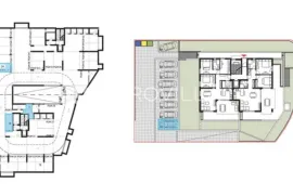 Kaštela penthouse s liftom uz 3 parkirna mjesta i  panorasmski pogled, Kaštela, Appartamento