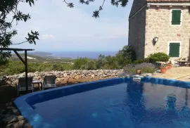 Hvar Brusje dalmatinska kamena kuća s bazenom, Hvar, Famiglia