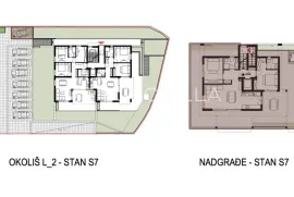 Kaštela,  Penthouse 102 m2 na treći katu  zgrade s liftom povezan  s garažom, Kaštela, Appartamento