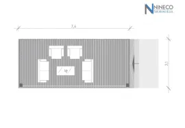 MOBILNI OBJEKAT SA BIOKLIMATSKOM PERGOLOM - 53 m2, Banja Luka, Σπίτι