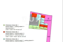 MATULJI, JUŠIĆI, JURDANI- stan prizemlje 84,06 m2 u novogradnji DB+2S s okućnicom, Matulji, Wohnung