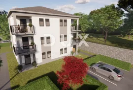 MATULJI, JUŠIĆI, JURDANI- stan prizemlje 84,06 m2 u novogradnji DB+2S s okućnicom, Matulji, Wohnung