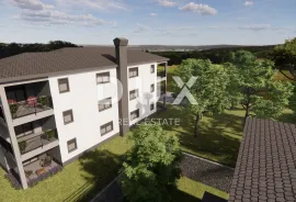 MATULJI, JUŠIĆI, JURDANI- stan prizemlje 84,06 m2 u novogradnji DB+2S s okućnicom, Matulji, Flat