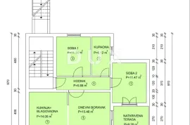 MATULJI, JUŠIĆI, JURDANI- stan prizemlje 84,06 m2 u novogradnji DB+2S s okućnicom, Matulji, Kвартира