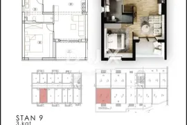 KASTAV, REŠETARI - 3S+DB u novogradnji, 3.kat, lođa, pogled na more, Kastav, Wohnung