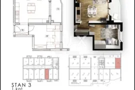 KASTAV, REŠETARI - 2S+DB u novogradnji, 1.kat, balkon, garažno mjesto, Kastav, Stan