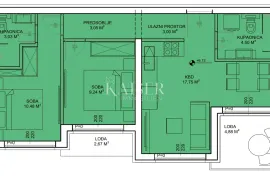 Zadar,Sv.Petar- Dvoetažni stan sa vrtom-76.05 m2, Sveti Filip I Jakov, Appartment