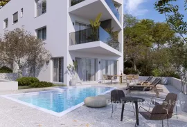 Ekskluzivan penthouse s krovnom terasom u prvom redu do mora, Trogir, Daire