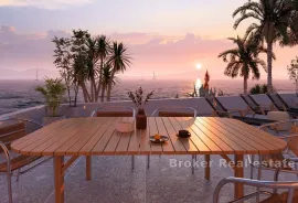 Ekskluzivan penthouse s krovnom terasom u prvom redu do mora, Trogir, Daire