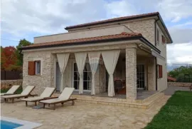 OTOK KRK-DOBRINJ moderna mediteranska kamena villa s bazenom i okućnicom, Dobrinj, Σπίτι