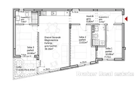 Novogradnja s krovnom terasom u prvom redu do mora, Zadar, Wohnung