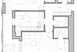 DONJI ZAMET - Stan 3S+DB 105,70 m2, Rijeka, Διαμέρισμα