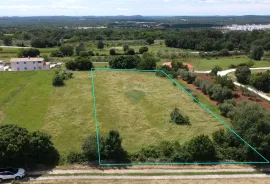 Istra, Kanfanar, građevinsko zemljište s pogledom na more 3292 m2, Kanfanar, Land