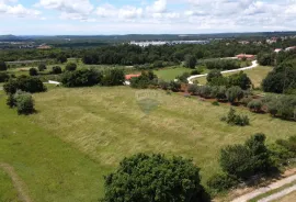 Istra, Kanfanar, građevinsko zemljište s pogledom na more 3292 m2, Kanfanar, Land