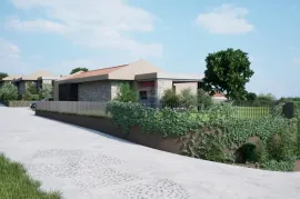 Istra,Kaštel-Projekt s građevinskom dozvolom i pogledom na more, Buje, Land