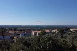 Istra, Kaštelir - Građevinsko zemljište s pogledom na more, Kaštelir-Labinci, Land