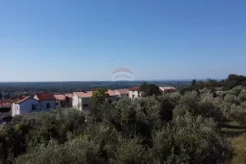 Istra, Kaštelir - Građevinsko zemljište s pogledom na more, Kaštelir-Labinci, Land