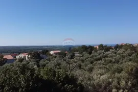 Istra, Kaštelir - Građevinsko zemljište s pogledom na more, Kaštelir-Labinci, Land