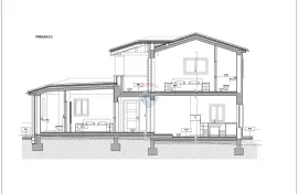 Istra - Kaštelir - građevinska parcela s projektom 750 m2 za izgradnju odmah, Kaštelir-Labinci, Zemljište