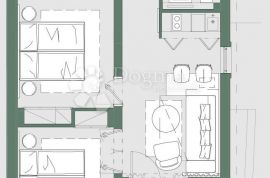 DALMACIJA, 48.60 M2, 2S+DB, Kukljica, Flat