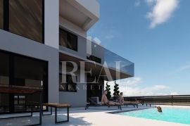 POREČ-OKOLICA, stan u prizemlju prekrasne novogradnje sa bazenom i okućnicom, 3S+DB od 108m2, Poreč, Appartment