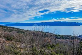 OPATIJA, BRSEČ - 3500m2 - 3 građevinska zemljišta za izgradnju vila s bazenom, panoramski pogled na more, Mošćenička Draga, Γη