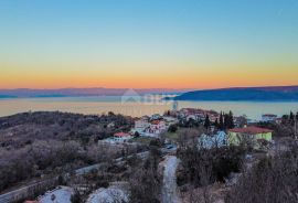 OPATIJA, BRSEČ - 3500m2 - 3 građevinska zemljišta za izgradnju vila s bazenom, panoramski pogled na more, Mošćenička Draga, Γη