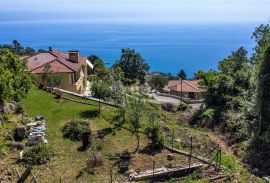 OPATIJA, LOVRAN, LIGANJ- građevinsko zemljište 1539m2 s pogledom na more, Lovran, Zemljište