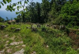 OPATIJA, LOVRAN, LIGANJ- građevinsko zemljište 1539m2 s pogledom na more, Lovran, Zemljište