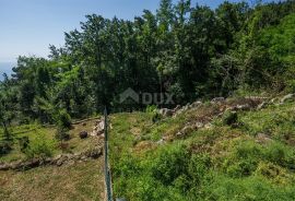 OPATIJA, LOVRAN, LIGANJ- građevinsko zemljište 1539m2 s pogledom na more, Lovran, Zemljište