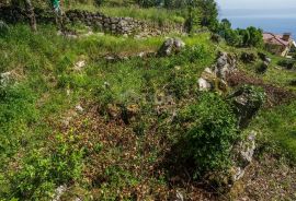 OPATIJA, LOVRAN, LIGANJ- građevinsko zemljište 1539m2 s pogledom na more, Lovran, Zemljište