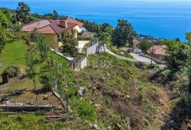 OPATIJA, LOVRAN, LIGANJ- građevinsko zemljište 1539m2 s pogledom na more, Lovran, Zemljište