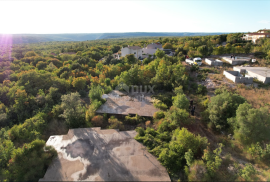 ISTRA,LABIN (OKOLICA) - Zemljište za izgradnju kuća za odmor s pogledom na more, Labin, Γη