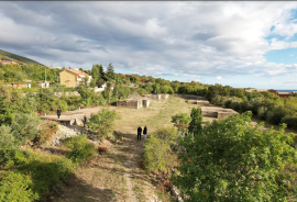 ISTRA,LABIN (OKOLICA) - Zemljište za izgradnju kuća za odmor s pogledom na more, Labin, Γη