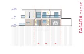 OPATIJA, MEDVEJA- zemljište 1414m2 S GRAĐEVNOM DOZVOLOM!!! i pogledom na more za obiteljsku kuću / villu / apartmane / kuću za iznajmljivanje - odmor s bazenom, Lovran, Terreno