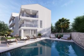 OTOK KRK, ŠILO - Penthouse s pogledom na more, Dobrinj, Wohnung