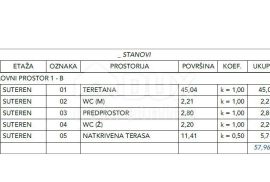 OPATIJA, CENTAR- suteren ekskluzivni poslovni prostor 57,96m2 - 1B, Opatija, Propriété commerciale