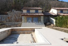 OPATIJA, IČIĆI, ANIČIĆI - ville 500m2 započeta gradnja (2 kom) s bazenom i panoramskim pogledom na more + okolić 2500m2, Opatija - Okolica, Kuća