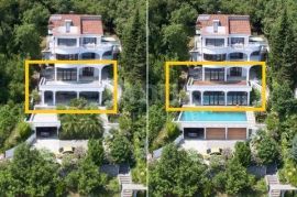 OPATIJA, CENTAR - dvoetažni stan 200m2 (prizemlje + suteren) 3S+DB s panoramskim pogledom na more + okoliš 100m2, Opatija, Flat