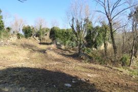 ISTRA, LABIN, KRŠAN - Zemljište s 9 kamenih objekata u jednoj cjelini, panoramski pogled. Rijetkost na tržištu!!, Kršan, Terrain