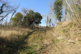 ISTRA, LABIN, KRŠAN - Zemljište s 9 kamenih objekata u jednoj cjelini, panoramski pogled. Rijetkost na tržištu!!, Kršan, Terrain