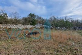 Malinska, otok Krk,građevinsko zemljište 852 m2 sa pogledom na more, prodaja, Malinska-Dubašnica, Terreno