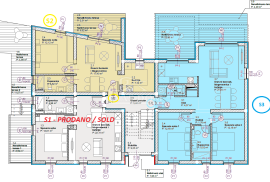 Luksuzni stan S6 na drugom katu, pogled na more, Vodice, Apartamento