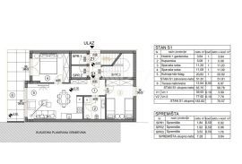 Medulin-Stan S1/ZG9, 74m2, parking, 2 sobe, vrt, Medulin, Wohnung