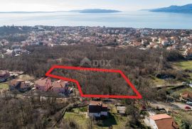 RIJEKA, KASTAV - građevinsko zemljište 2.451 m2 + 1.930 m2 s pogledom na more za stambenu zgradu - stanove / apartmane / obiteljsku kuću / villu! PRILIKA!!!, Kastav, Tierra