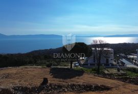 Labin, Rabac, građevinsko zemljište sa pogledom na more, Labin, Terreno