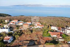 Labin, Rabac, građevinsko zemljište s pogledom na more, Labin, Terreno