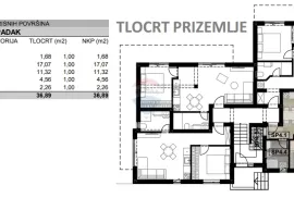 Otok Krk - Malinska, stan u novogradnji s pogledom na more, Malinska-Dubašnica, Wohnung