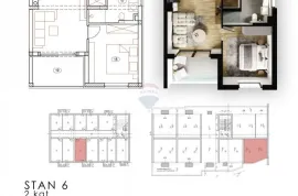 RIJEKA,KASTAV- NOVOGRADNJA, stan 2S+DB, 76.07 m2, Kastav, Διαμέρισμα